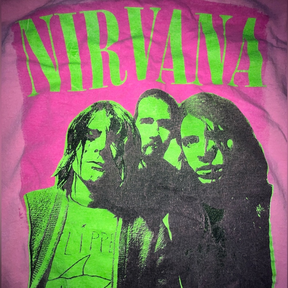 Spencer’s Limited Edition Nirvana Pink Long Sleeve T shirt